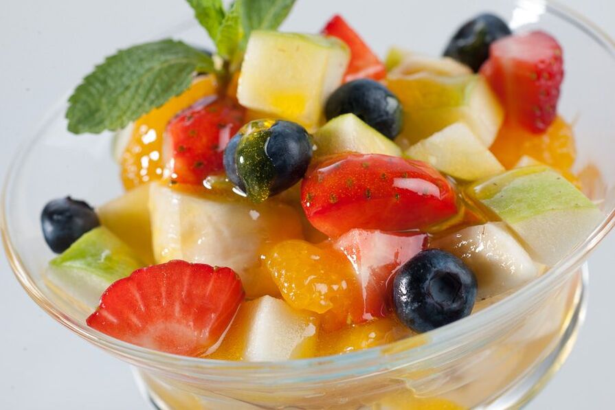 ხილის სალათი თქვენი საყვარელი დიეტისთვის
